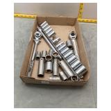 Craftsman 3/8' & 1/2' ratchet sets