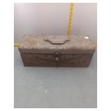 Vintage metal toolbox