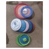 Assorted Frisbees & Paddle Ball Set