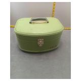 Vintage green make vanity box
