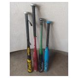 Assorted Baseball Bats Lot