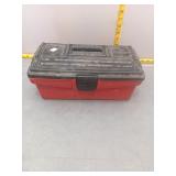 Red & Black Plastic Tool Box