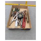 Vise grips & adjustable wrenches, yape measure