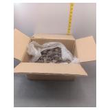 box of lava rocks or fire pit stones, porchous de