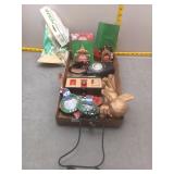 Assorted. holiday core lot ornaments , angel and c