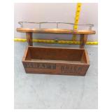 Wooden cheese box & shelf