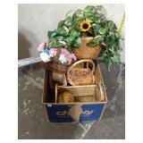 Baskets, Floral Decor, Greenery