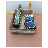Decorative Bottle, Mugs, and Pitchers Assortment