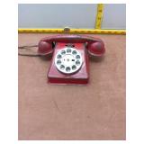 Vintage Red Toy Telephone