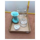Assorted Vintage Decorative Glassware