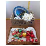 Christmas Decorations & Serving Dishes Lot