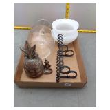 Glass Lamp Shade, Shelf, Pineapple, Glass