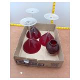 Ruby Red Glassware Lot
