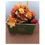 Autumn Floral Arrangement in Bud Light Box