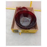 Red Glass Bowls & Red Apple Bowls