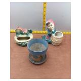 Vintage Ceramic Planter Lot