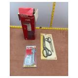 Vintage Steamer, Scissors, and Door Stop Lot