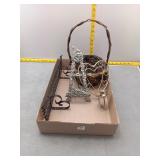Decorative Metal & Wicker Basket Lot