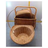 3 Wooden Baskets