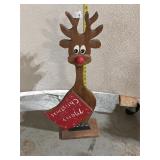 Wooden Rudolph The Red Nosed Reindeer Sign