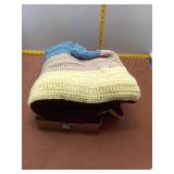 Striped Crochet Blanket/Throw