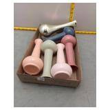 6 Plastic Vases