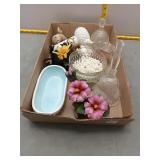 Milk Glass, Crystal Bowls, Decor