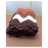 Hand-Crocheted Chevron Throw Blanket