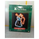 20" Lighted Angel Window Display
