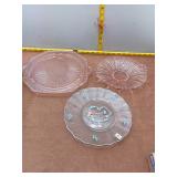 Vintage Glass Plate Set
