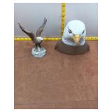 Majestic Bald Eagle Figurine and Bust Lot - Patrio