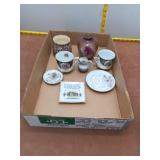 Vintage Decorative Ceramic and Glass Lot - Teacups