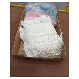 Hand-Crocheted & Lace Lot - Doilies and Ta