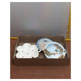 Charming Trio of  Hand-Painted Porcelain De