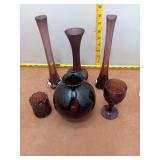 Amethyst Glassware Collection - 6 Piece Lo