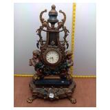 Ornate Victorian-Style Cherub Mantel Clock