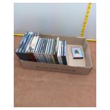Large Mixed Media Lot: DVDs, CDs, and Cassette Tap