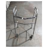 Adjustable Folding Two-Wheel Mobility Walker