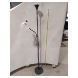 Modern Black Torchiere Floor Lamp with Adjustable