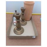 Italian Terracotta Wine Cooler and Wooden Home Dec