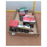 -Style Holiday Train Decorative Tin Collect