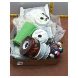 Mixed Crafting & Sewing Supply Lot - Ribbons, Lace