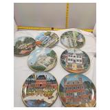Historic Homes Collector Plates - Set of 7