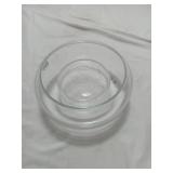 Clear Glass Chip and Dip Bowl Set
