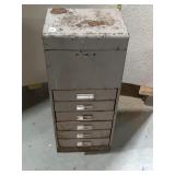 Metal Tool Cabinet w/ Key - 6 Drawers + Top