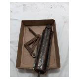 Antique Iron Door Bolt & Fence Wire Stretcher