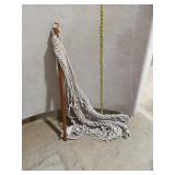 Rope Hammock with Wooden Spreader Bar