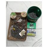 Assorted Screws, Nails & Hardware Lot