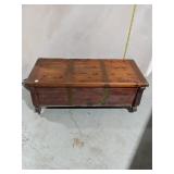 Vintage Wood Cedar Chest w/ Brass Hardware
