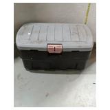 Large Plastic Storage Trunk w/ Latch